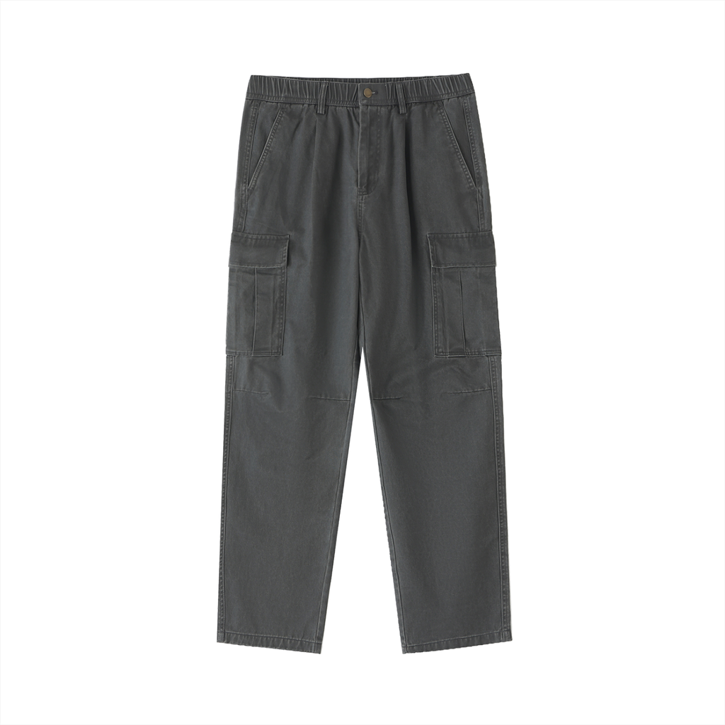 Men’s Cotton Elastic-Waist Cargo Pants