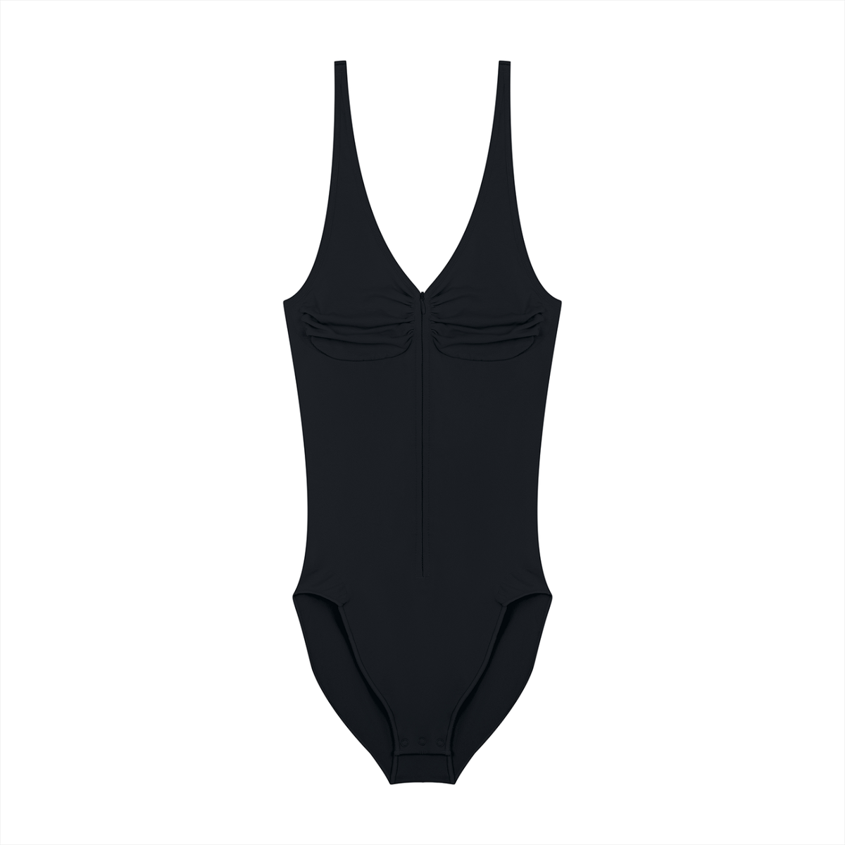 Women’s Full-Zip Ruched Bodysuit