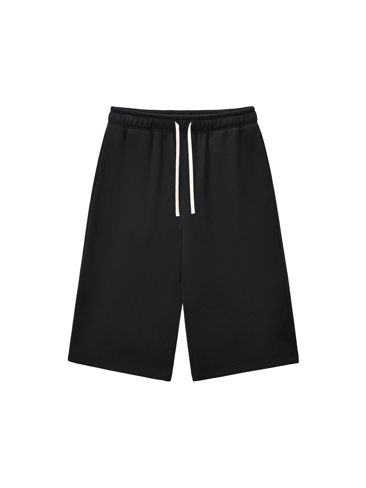 Relaxed Drawstring Three-Quarter Sweatpants