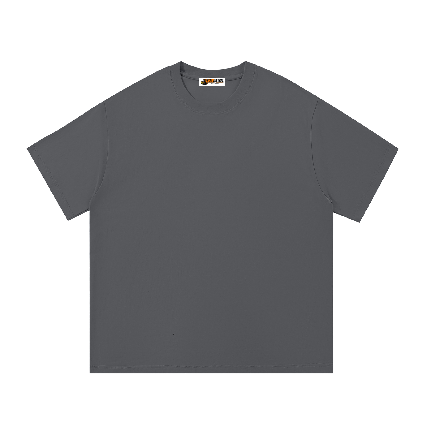 Essential cotton T-shirt in dark grey