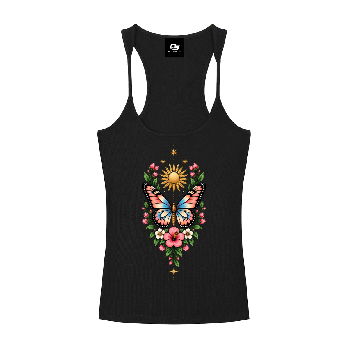 Celestial Butterfly Racerback Tank Top
