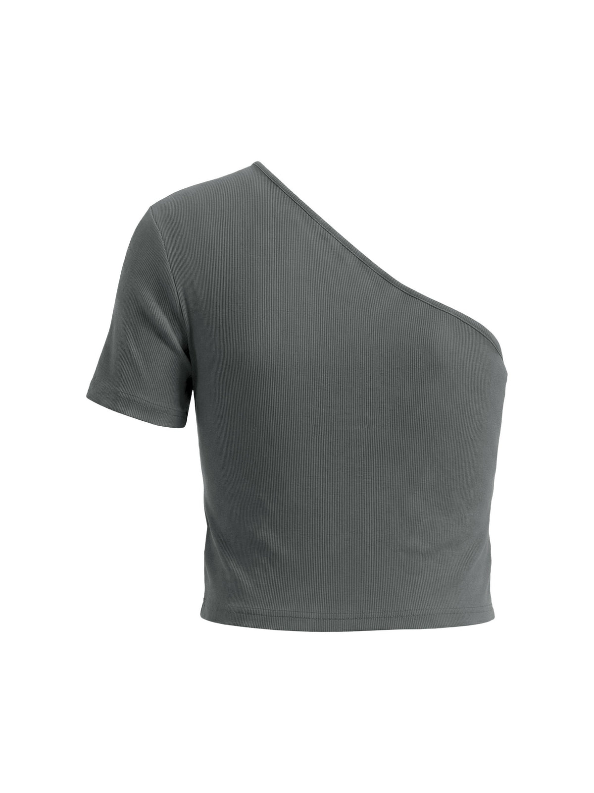 Women's One-Shoulder Crop T-Shirt