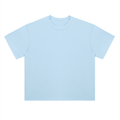 Light Blue Heavyweight Drop Shoulder Cotton T-Shirt front