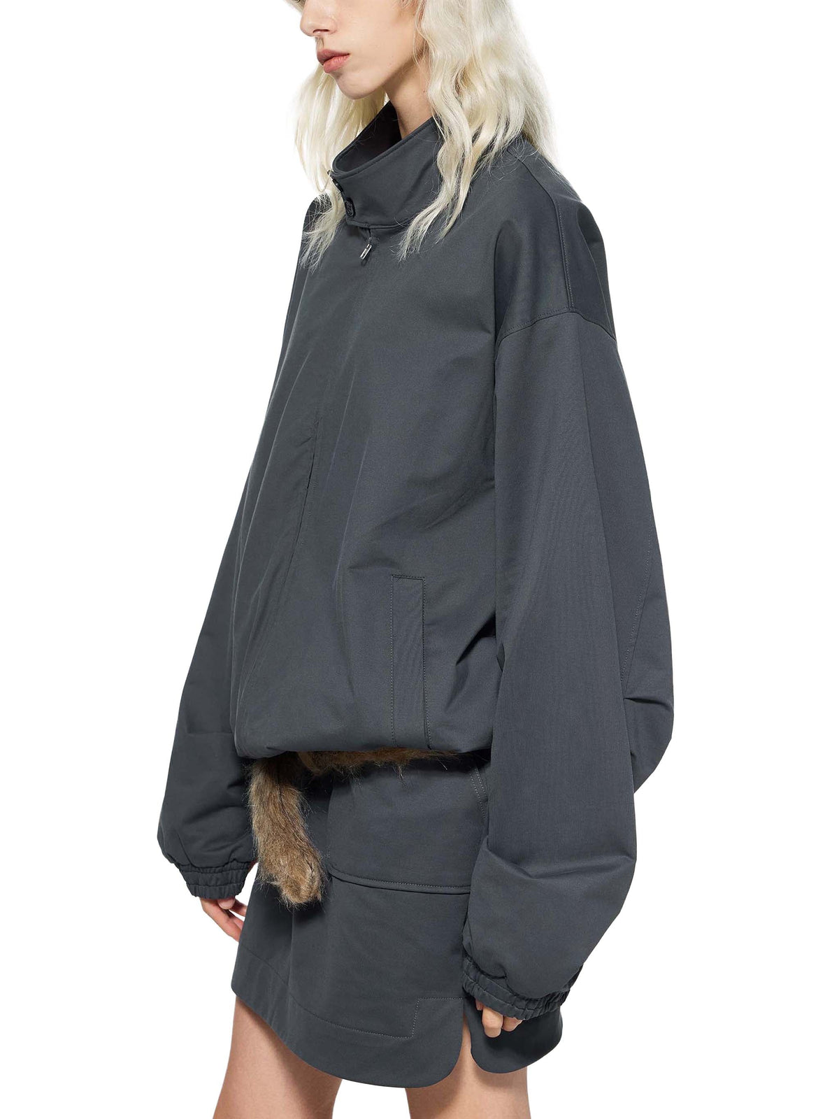 Stand Collar Bomber Jacket