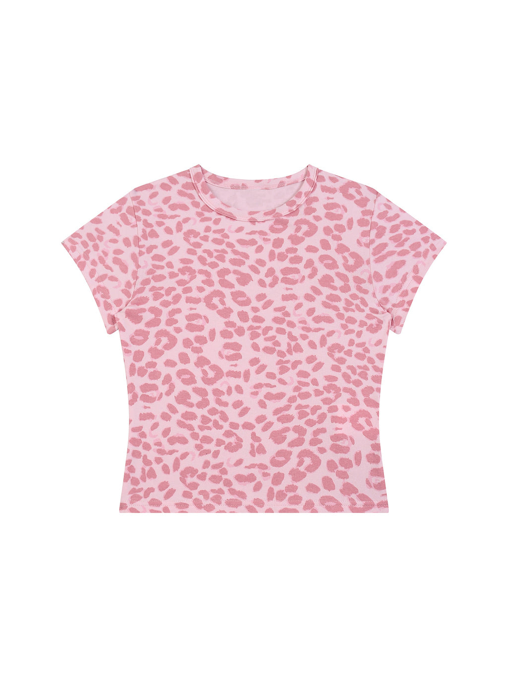 Women’s Leopard Print Crop T-Shirt