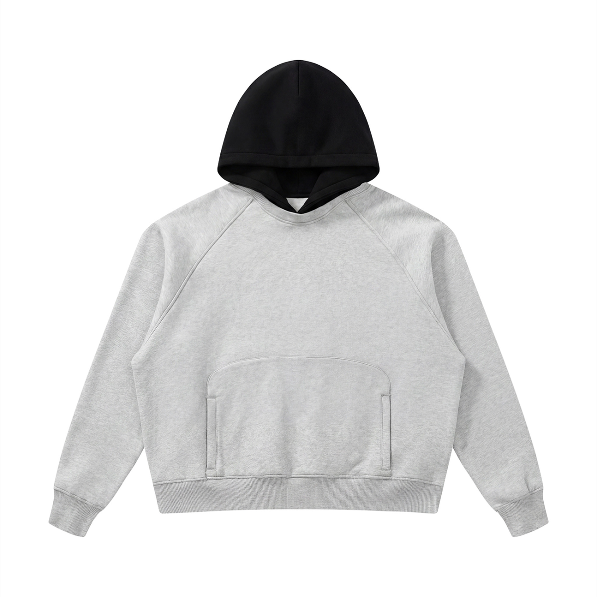 Unisex Fleece Raglan Color Block Hoodie