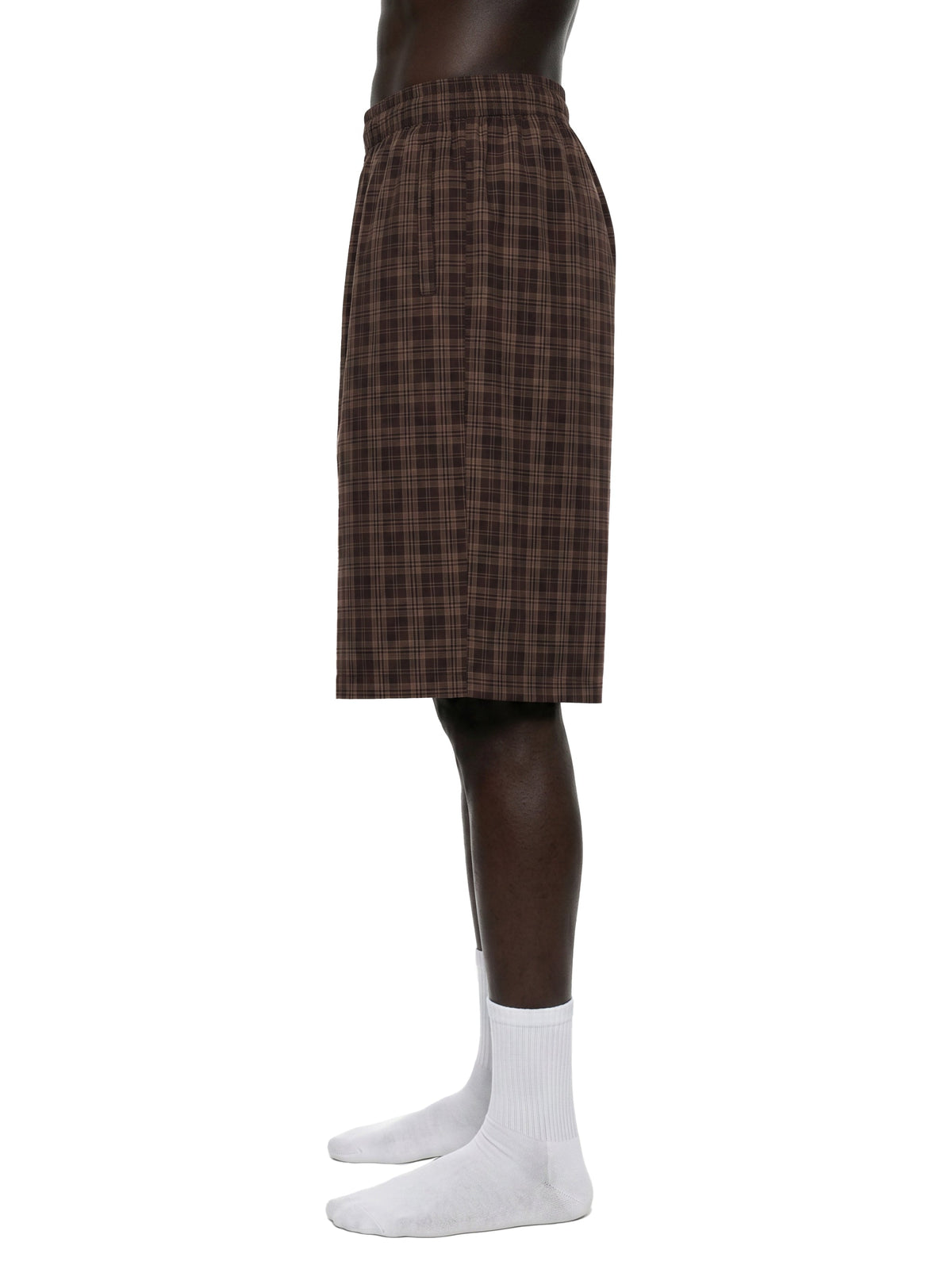 Unisex Plaid Wide-Leg Shorts