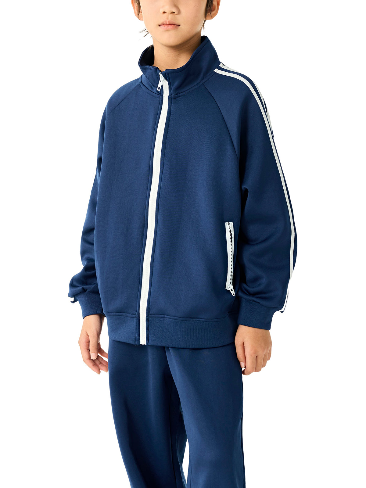 Kids' Contrast-Tape Coach Jacket