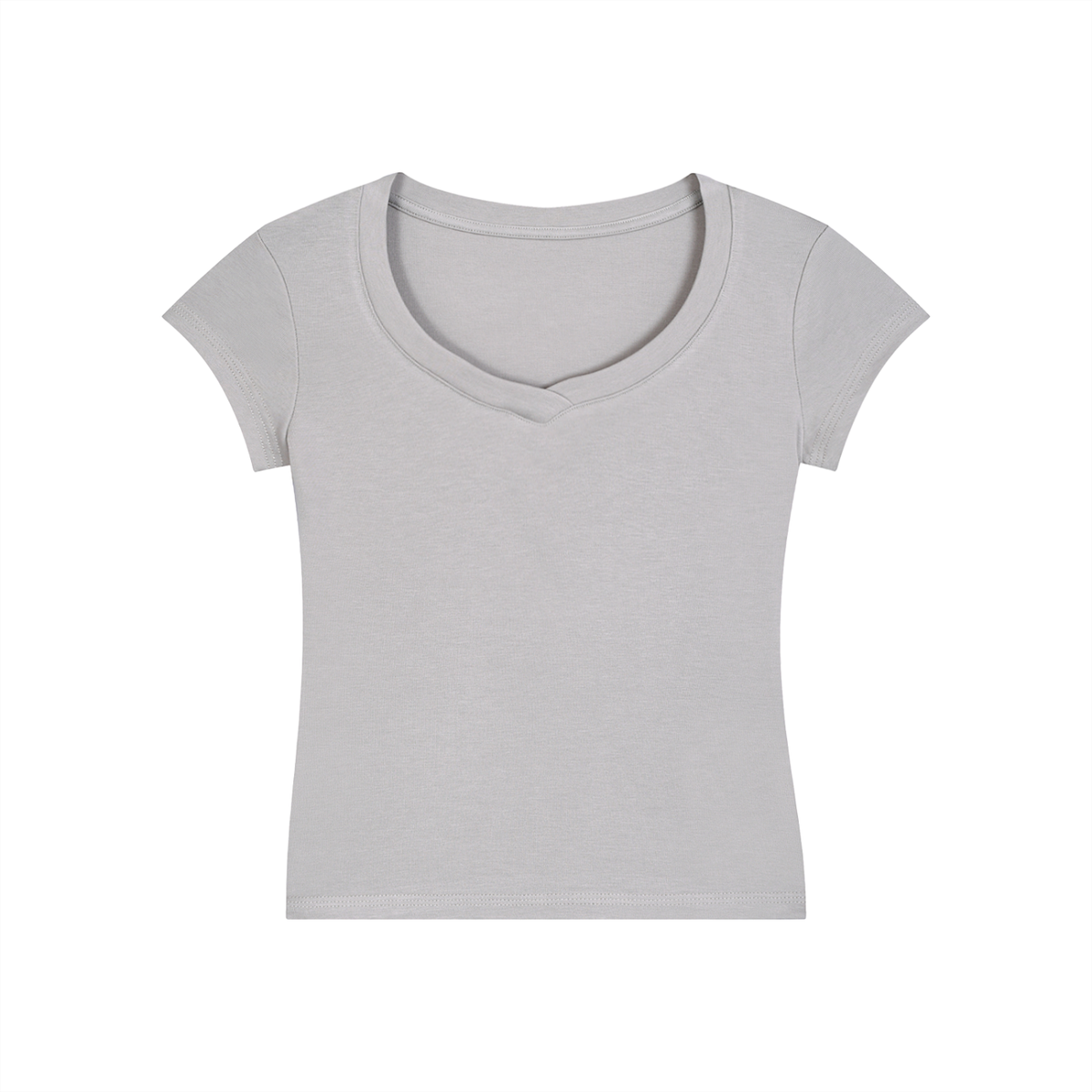Essential V-Neck Bodycon T-Shirt