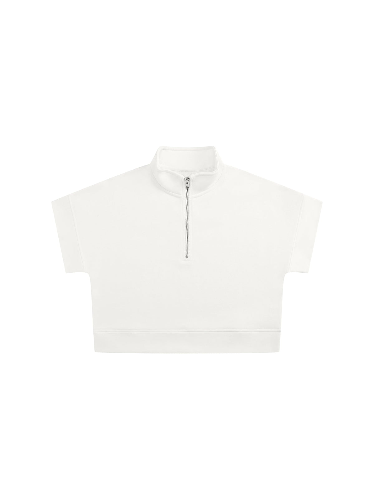 Women's Quarter Zip Crop Sweatshirt