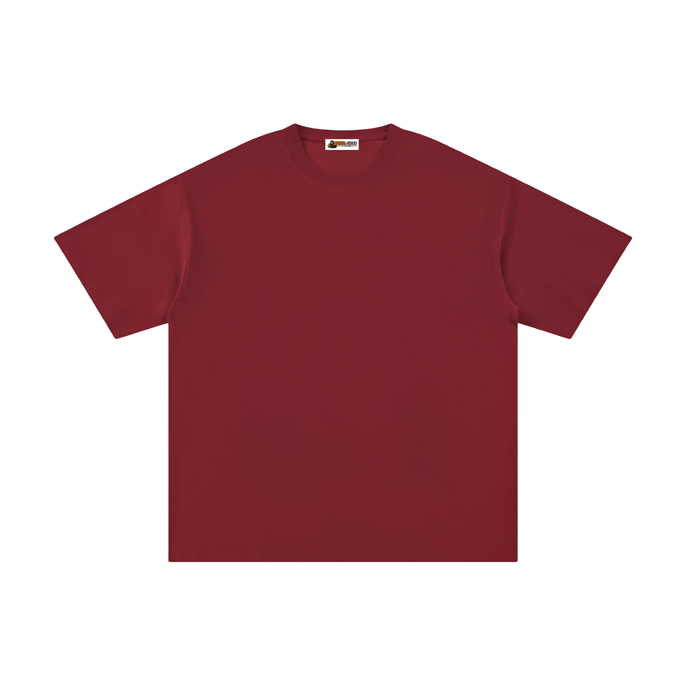 Unisex Pure Cotton T-Shirt – Wine Red front