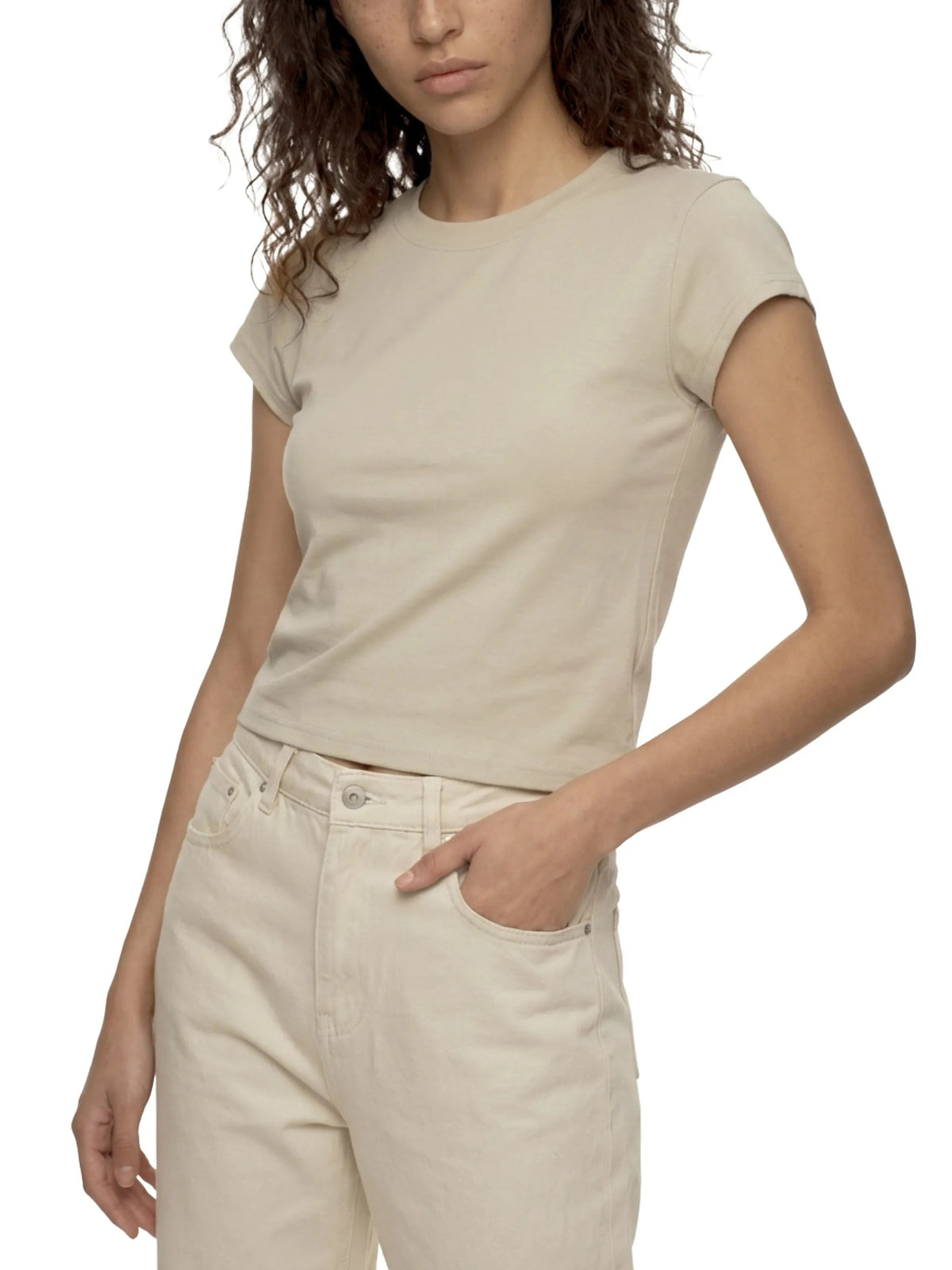 Women's Slim-Fit Cropped T-Shirt