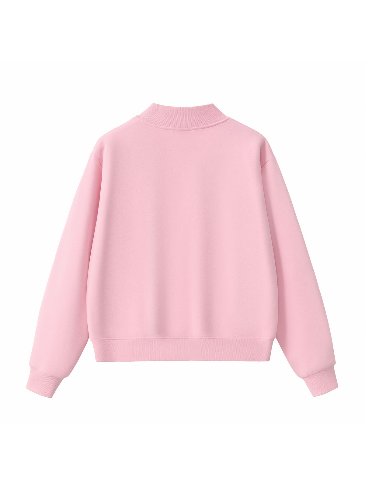 Essential Fleece Mock-Neck Crew Sweatshirt – product view 6