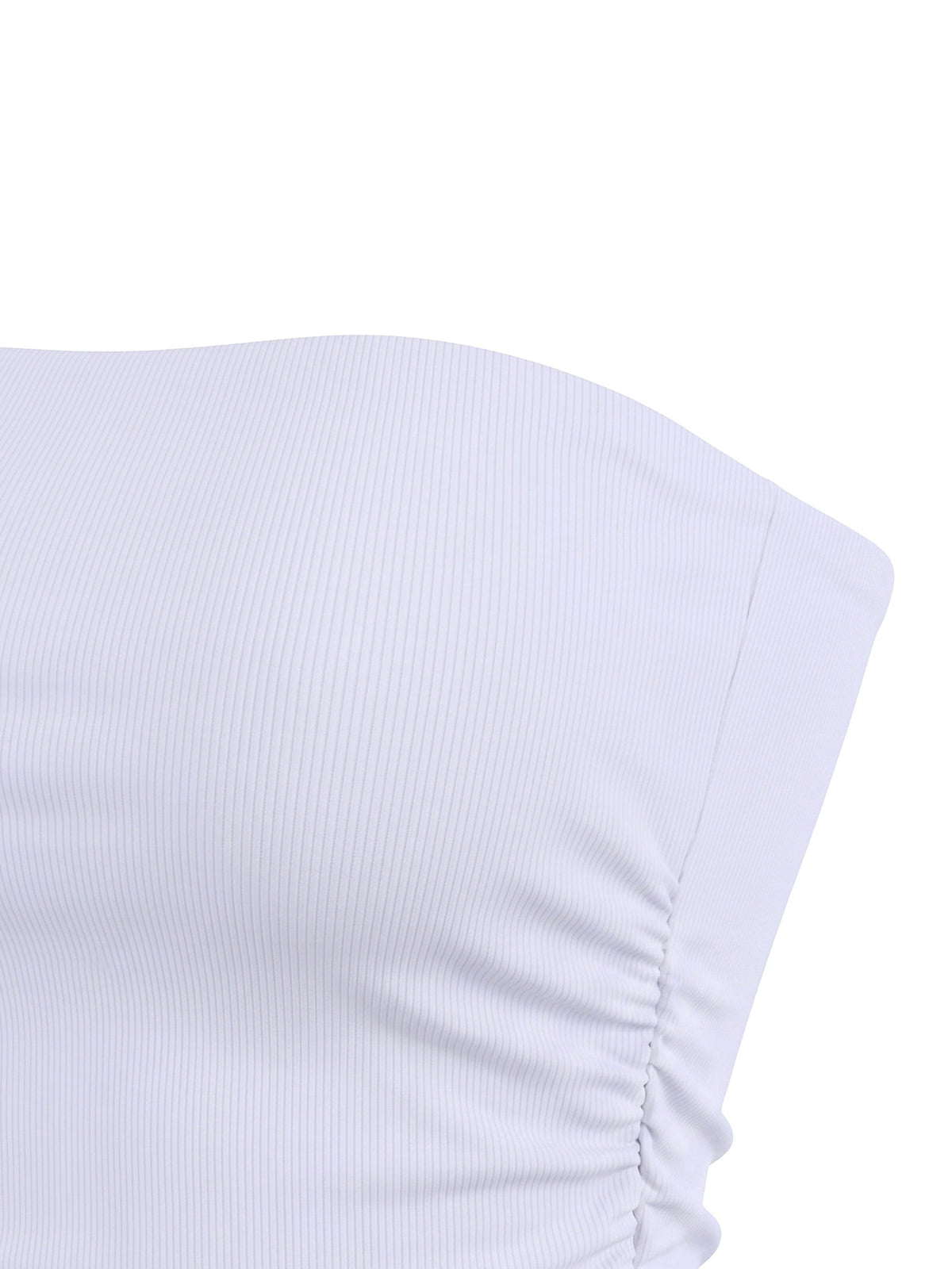Women’s Ruched Cropped Yoga Tube Top