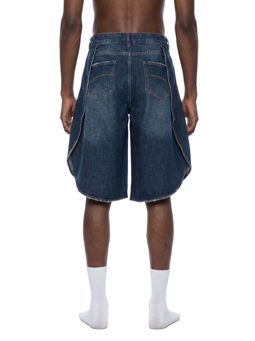 Men’s Wide-Leg Denim Shorts