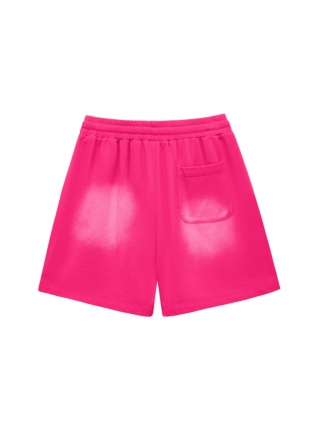 Sun Fade Raw Edge Cotton Shorts