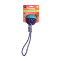 Float and squeak tugger ball rope dog toy