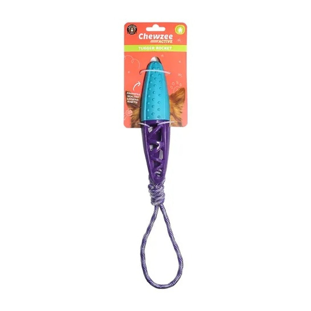 Float and squeak tugger dog toy with rope
