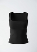 Pima Cotton Tank Top - Black