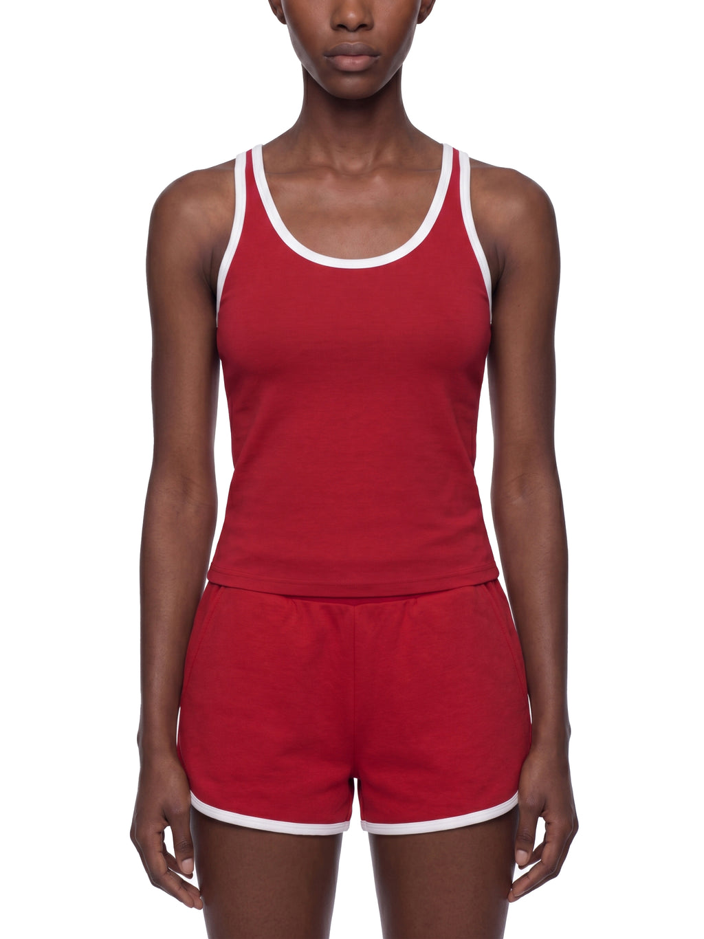 Women’s Colour Block Cropped Tank Top