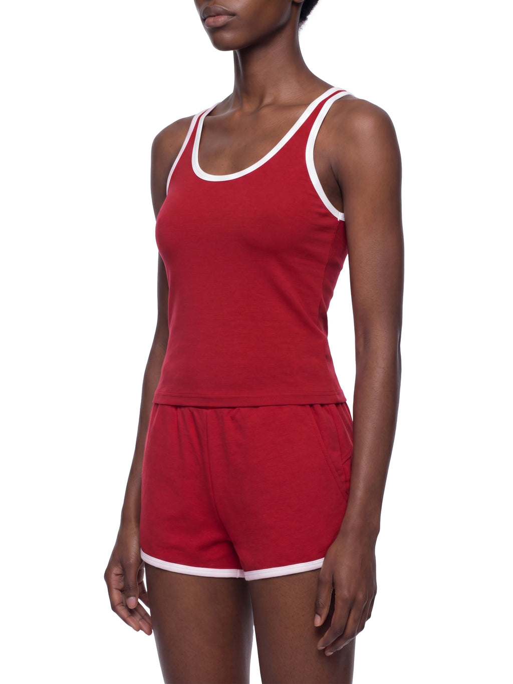 Women’s Colour Block Cropped Tank Top