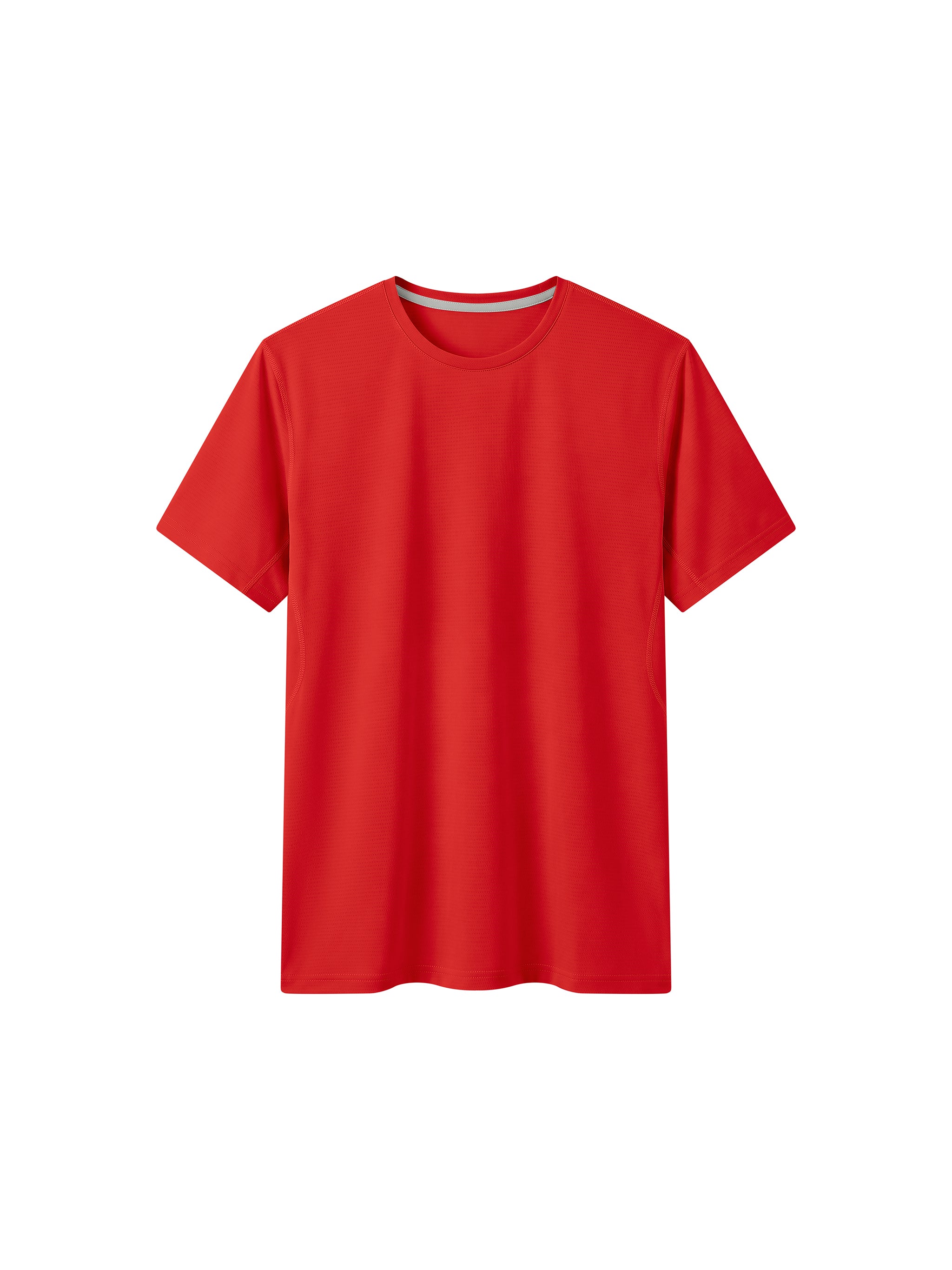 Men’s Regular Fit Performance T-Shirt in Red — front view
