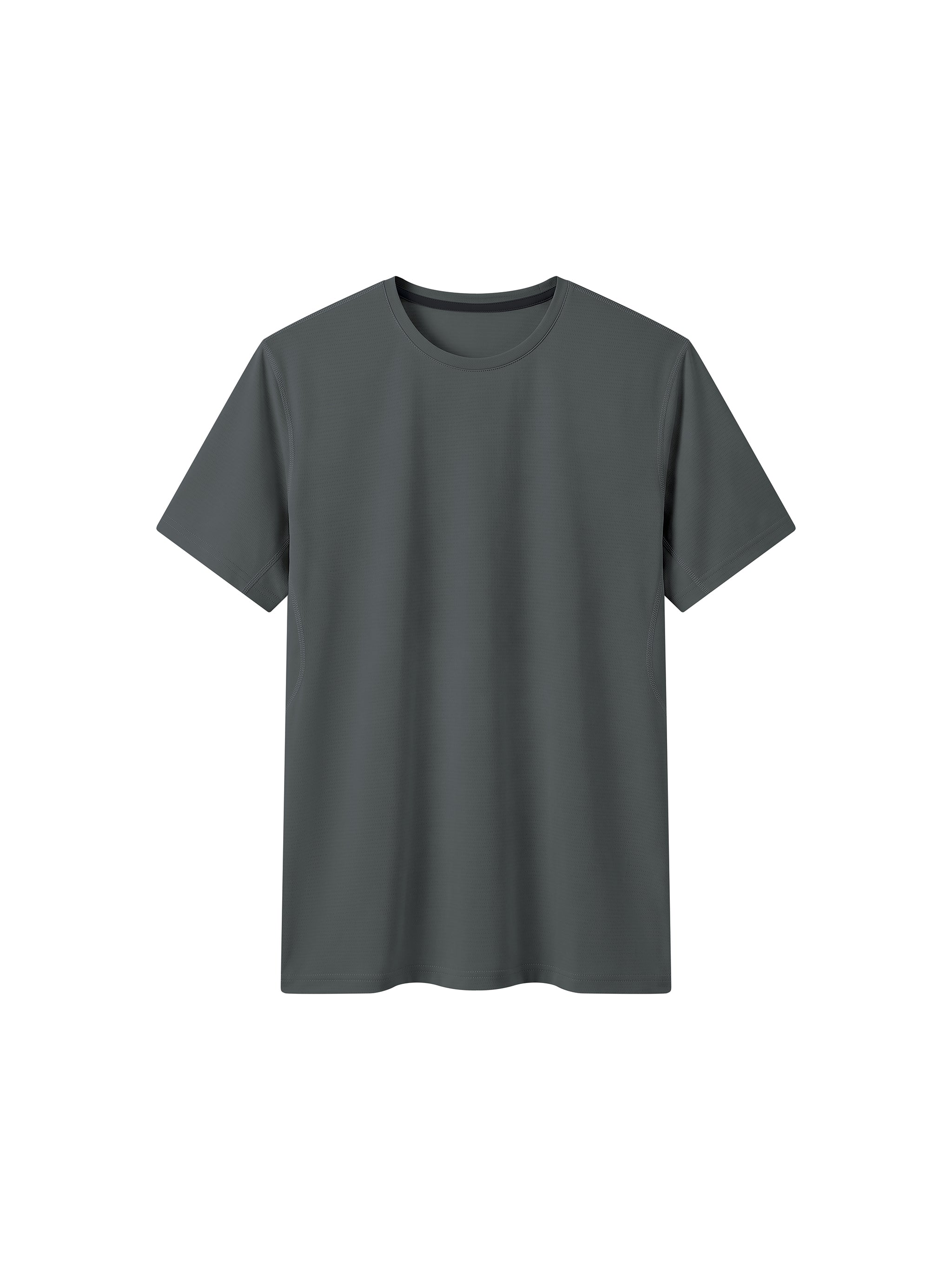Men’s Regular Fit Performance T-Shirt in Grey — front view