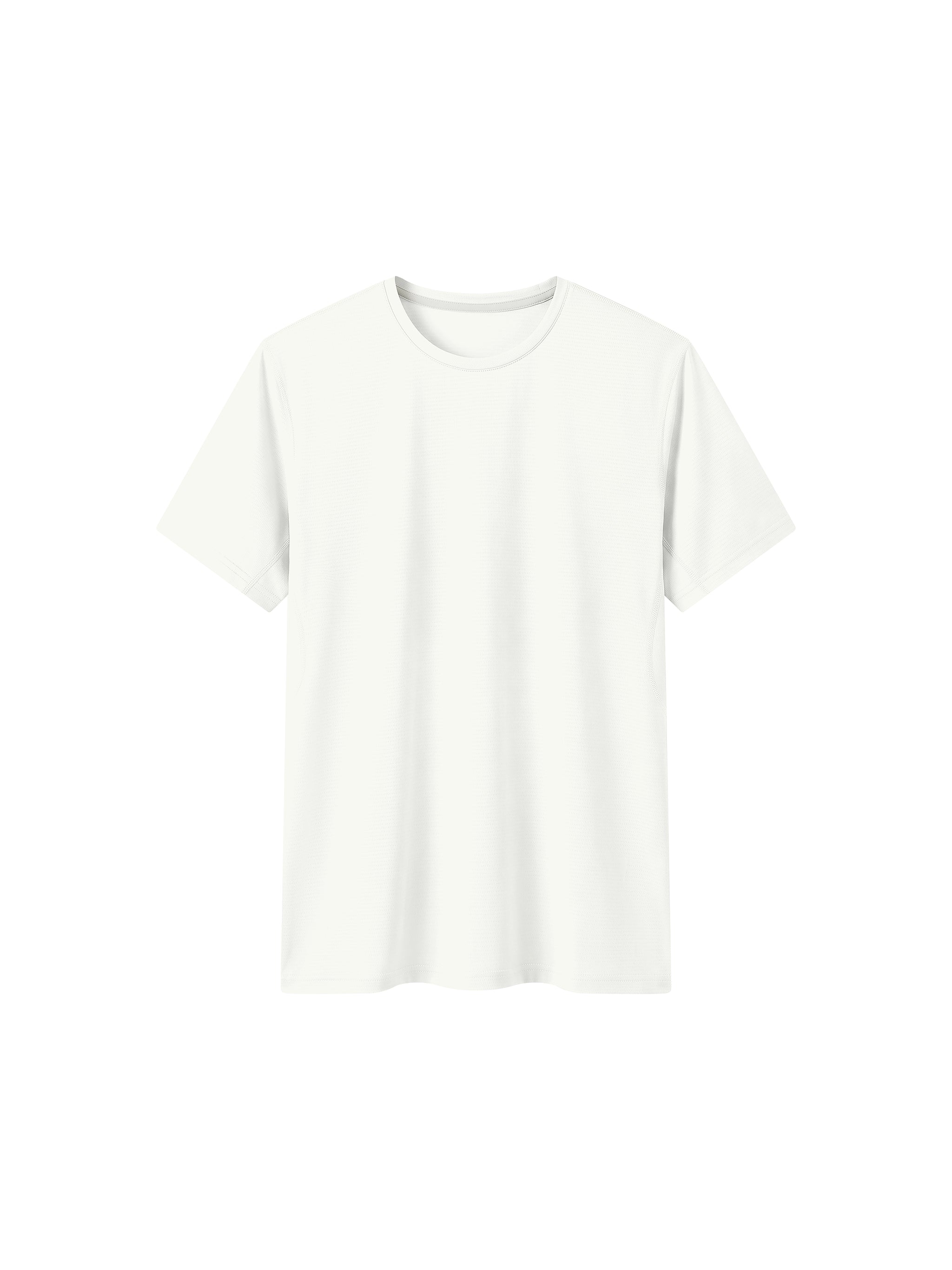 Men’s Regular Fit Performance T-Shirt in White — front view