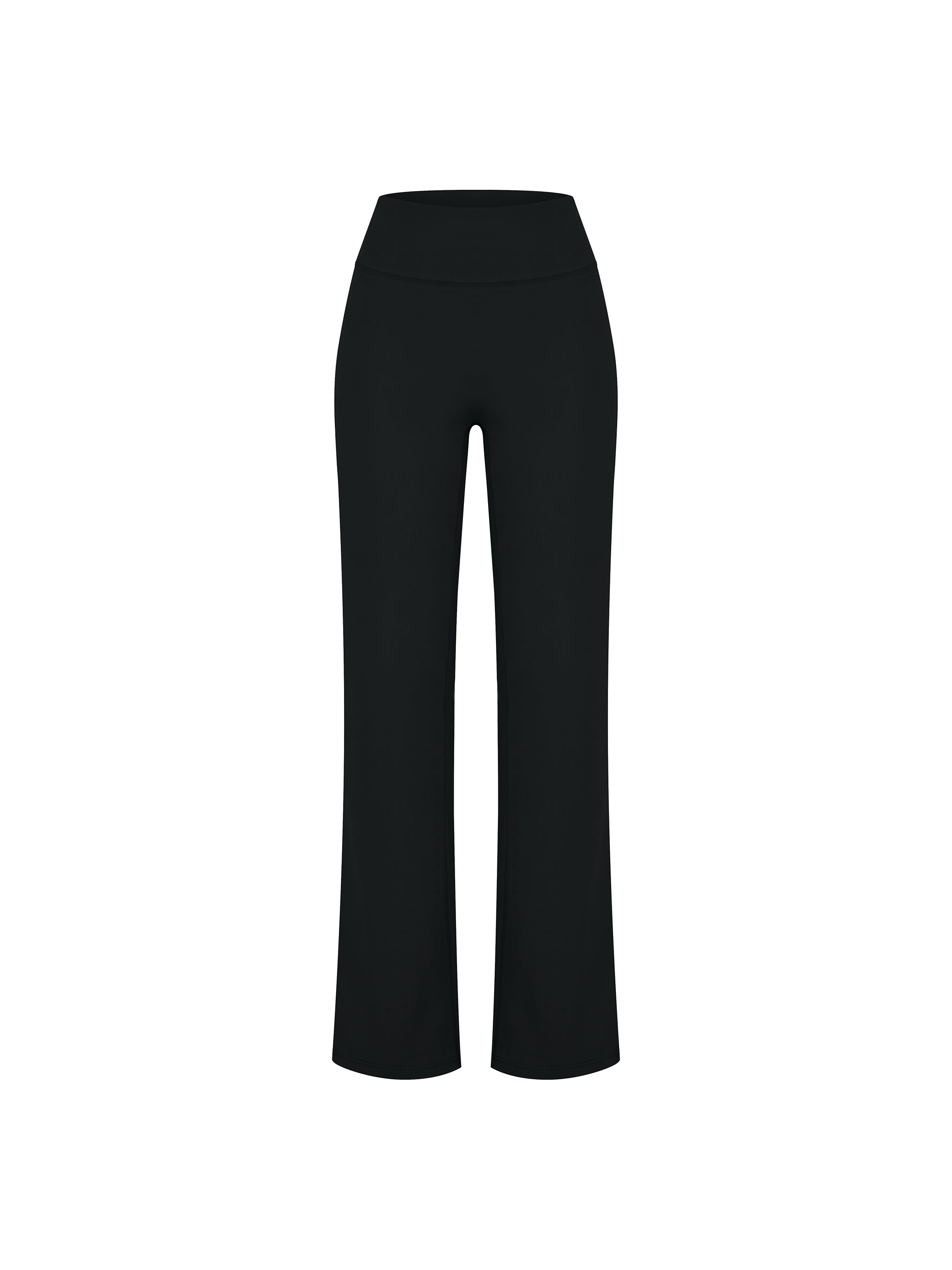 Women’s High-Rise Yoga Pants in Black — front view