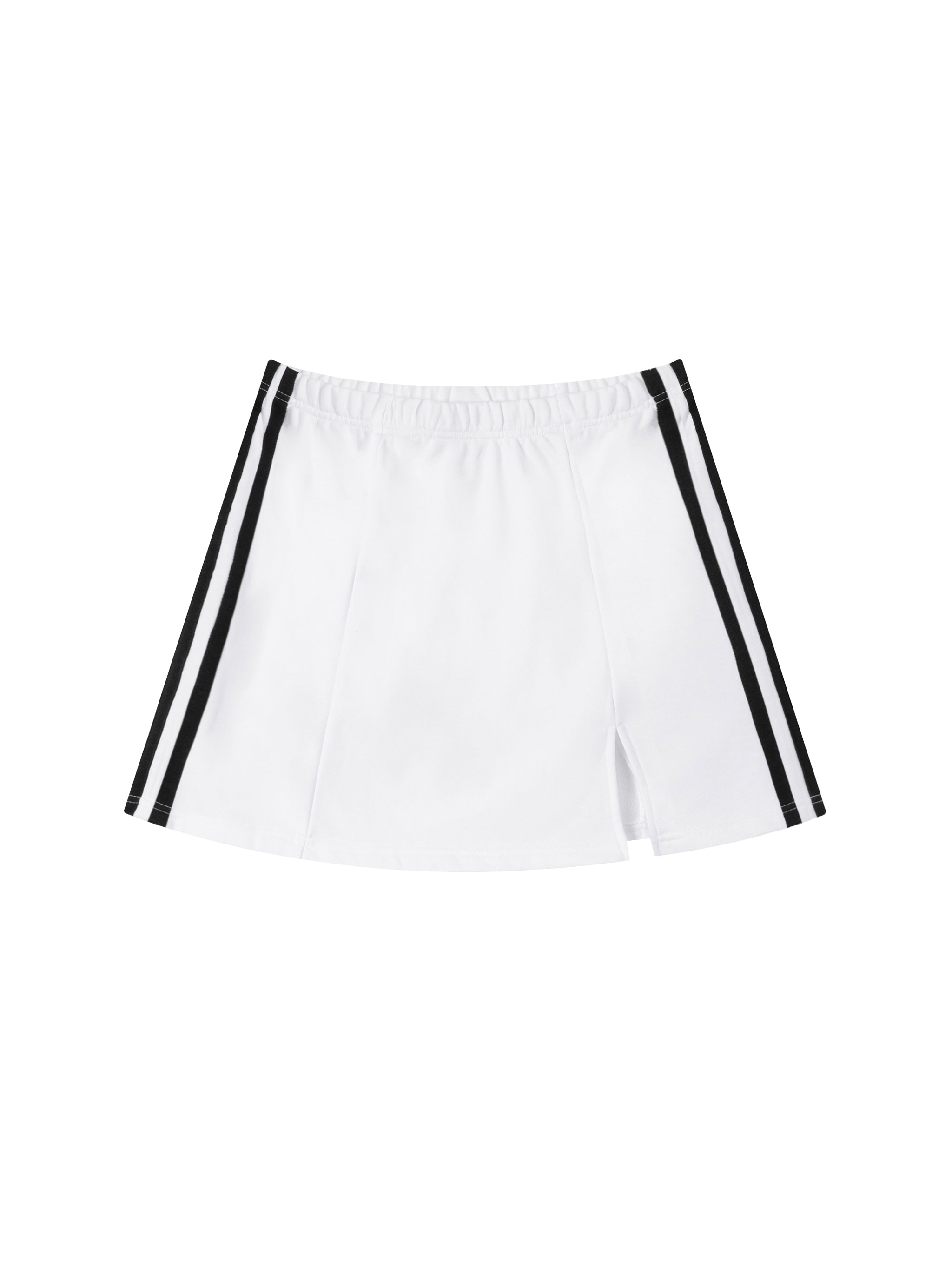 Women’s Contrast Side Stripe Slit Skirt