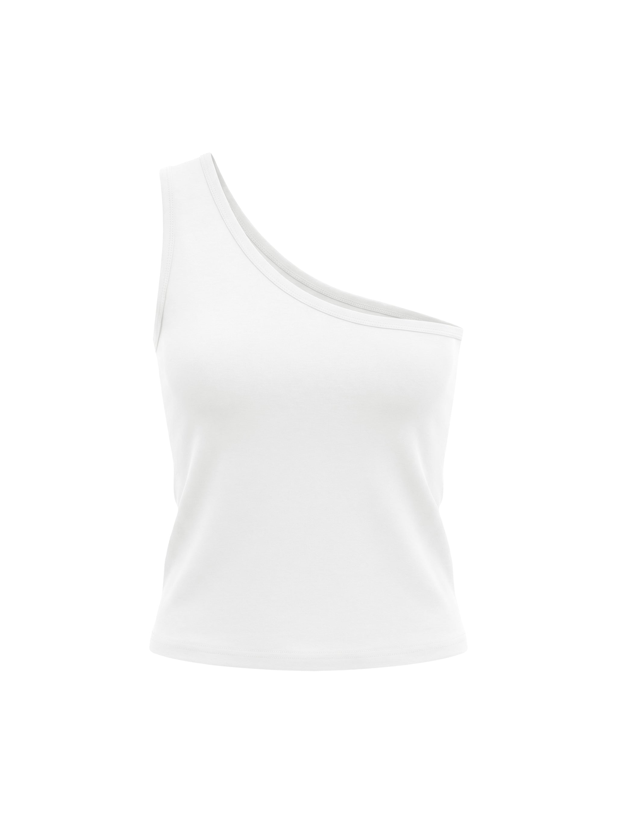 Women’s One-Shoulder Crop Tank Top