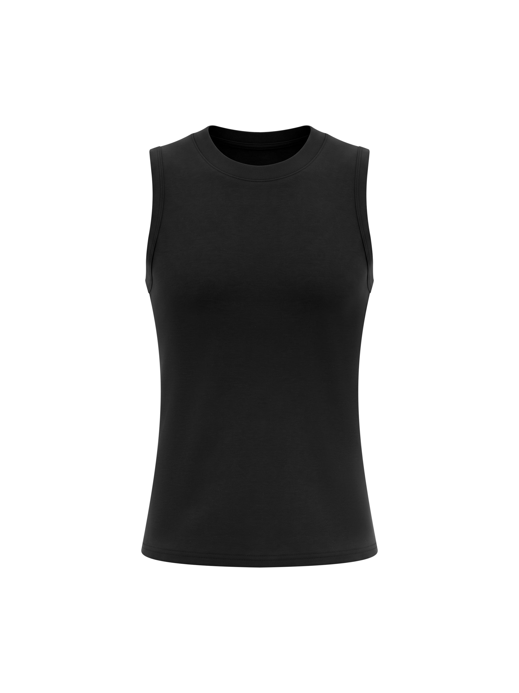 Women’s slim tank top in black