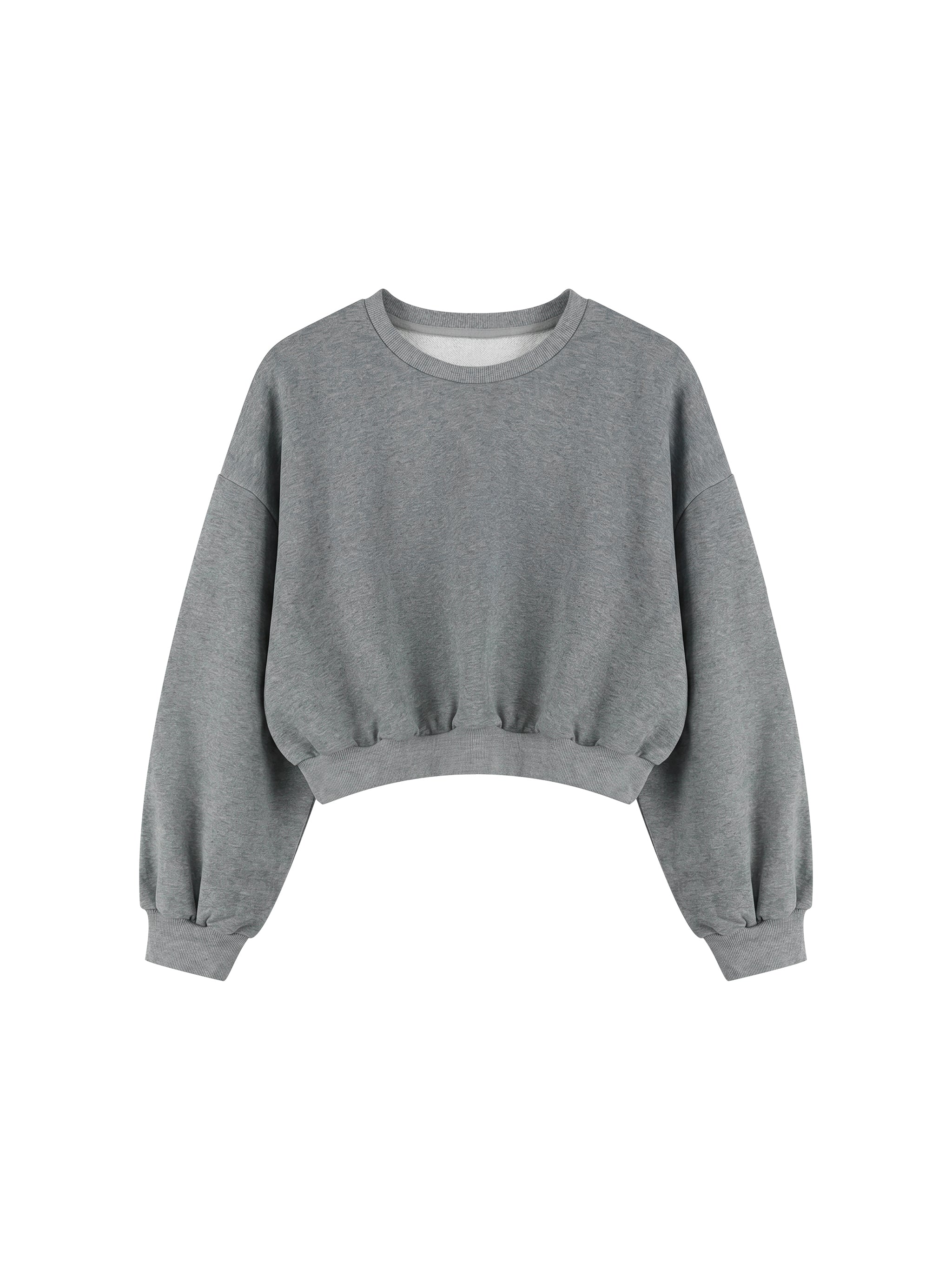 Women's Boxy Cropped Crewneck Sweatshirt