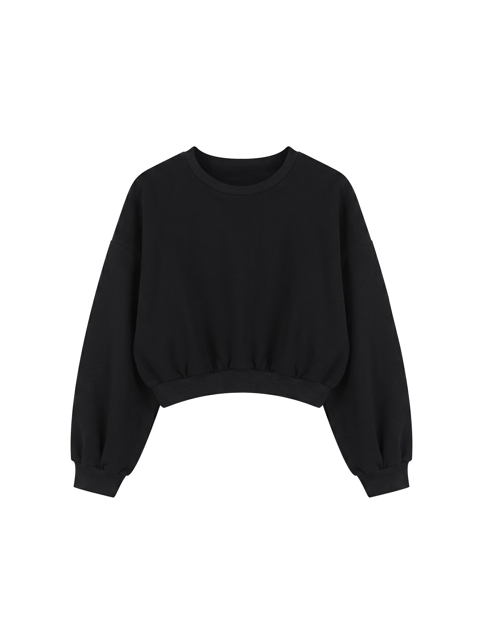 Women's Boxy Cropped Crewneck Sweatshirt