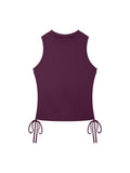 Women’s Drawstring Crop Tank Top