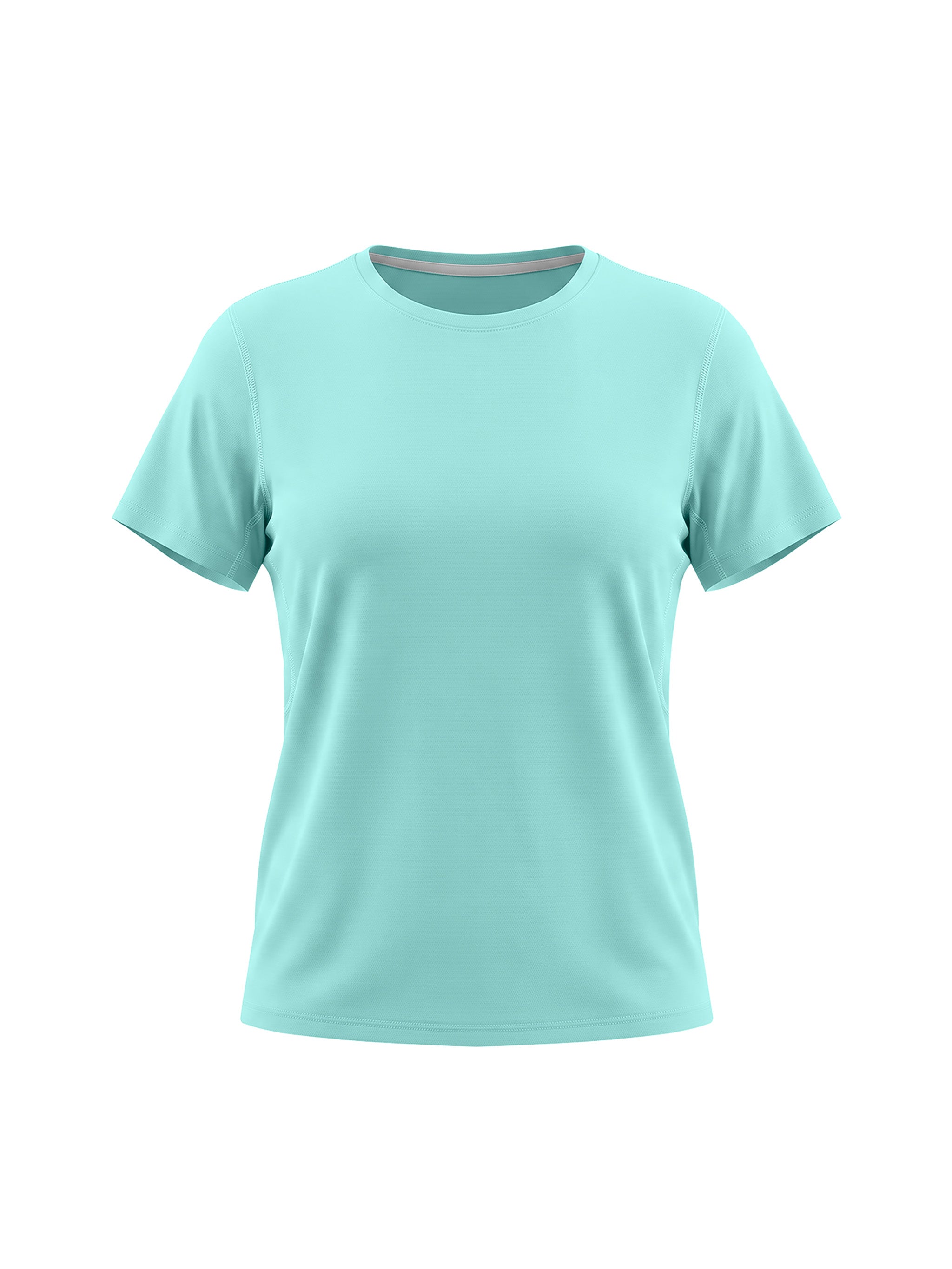 Women’s regular fit crewneck T-shirt in lake blue