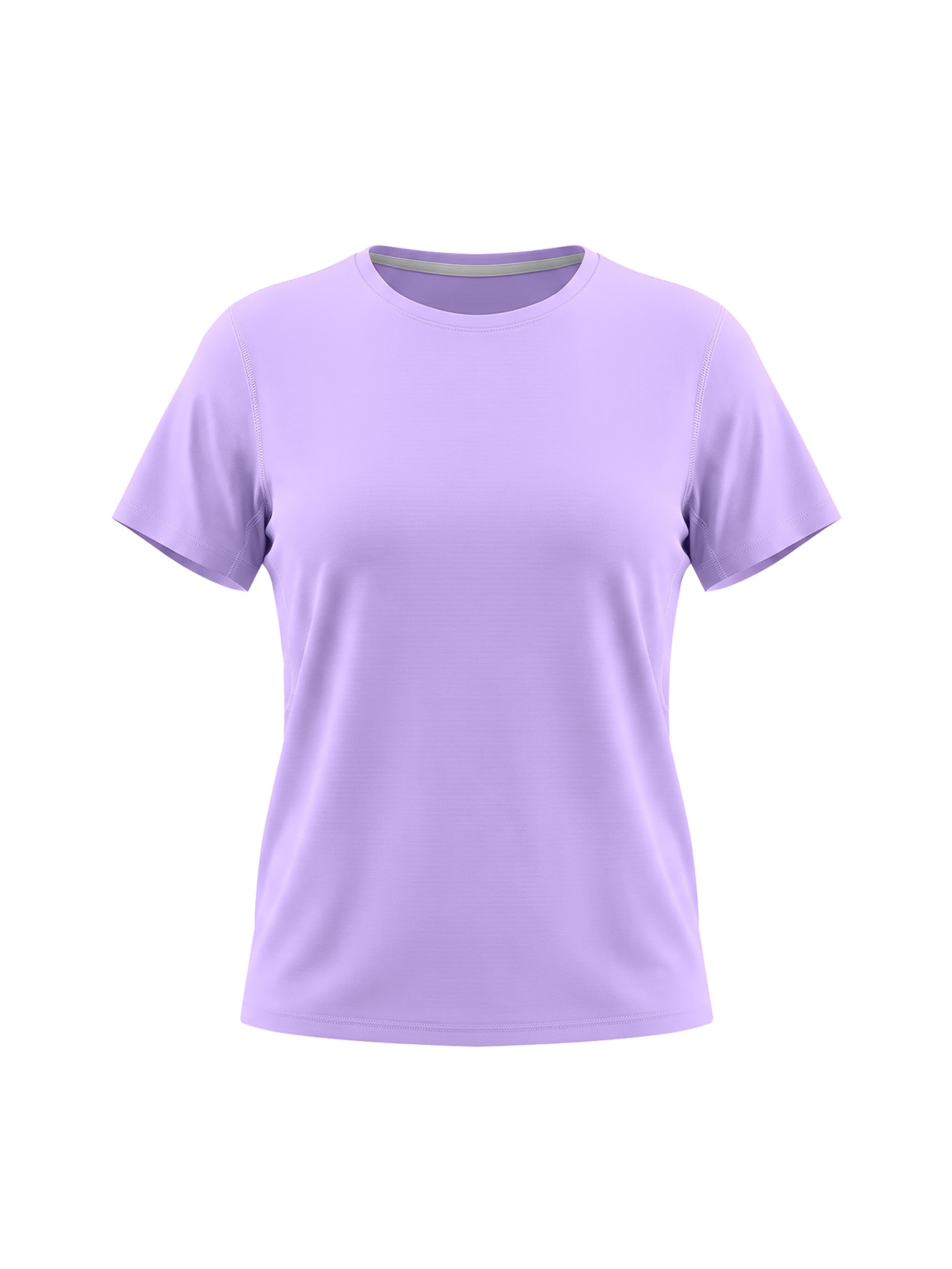 Women’s regular fit crewneck T-shirt in purple