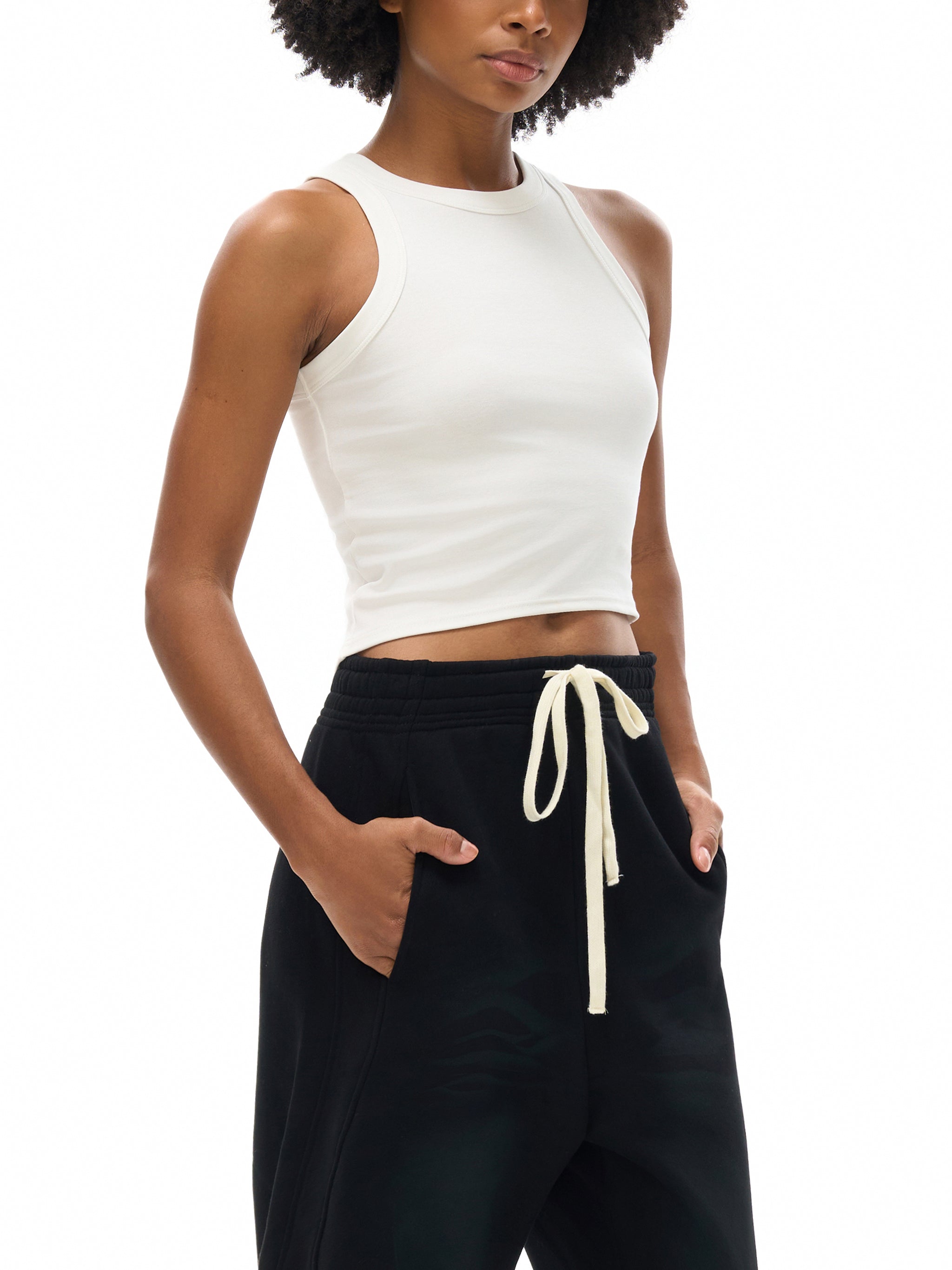 Women’s Snow Washed Crop Tank Top