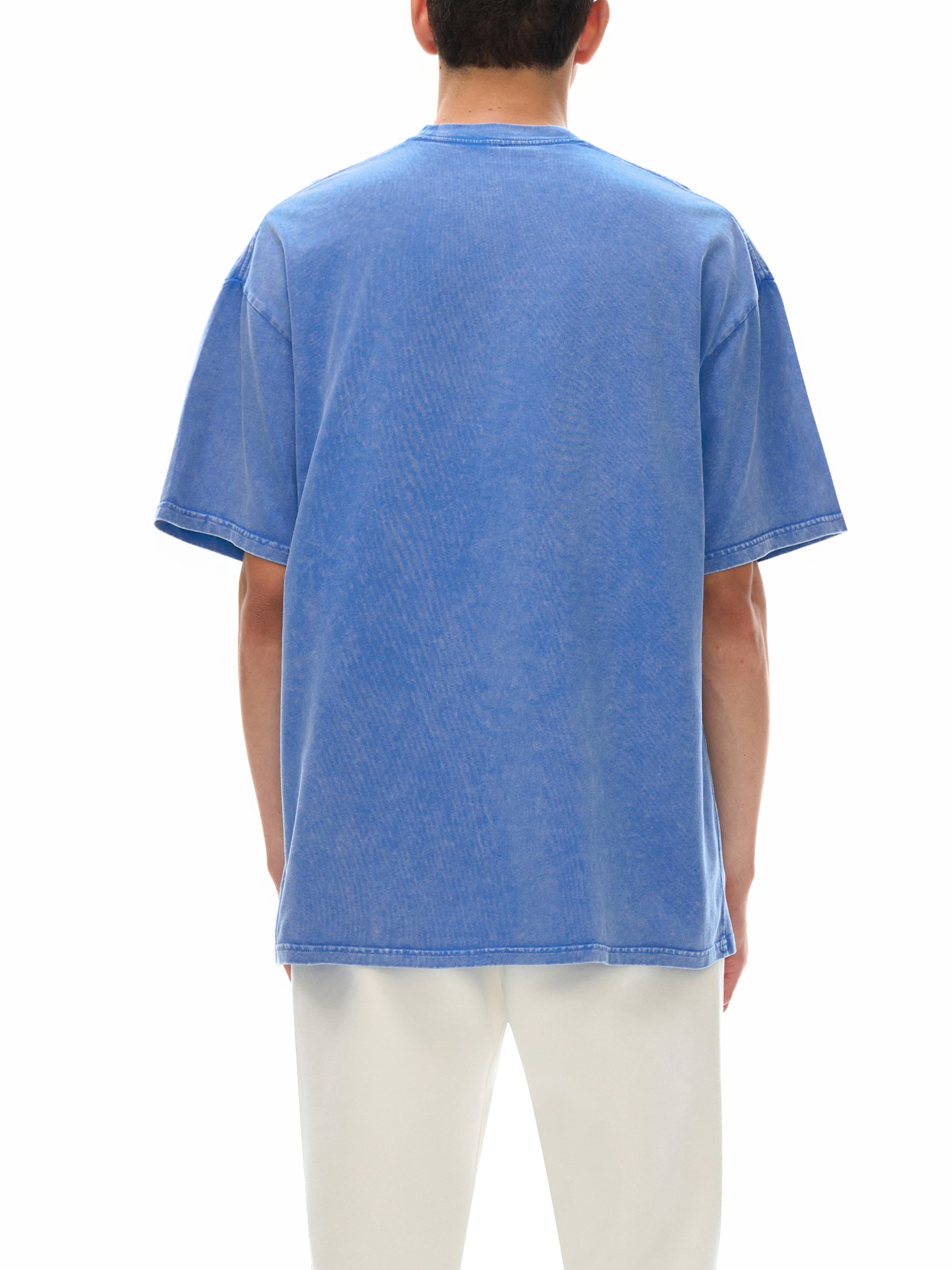Snow-Washed Oversized Cotton T-Shirt