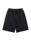 Men’s Snow Washed Raw Hem Shorts