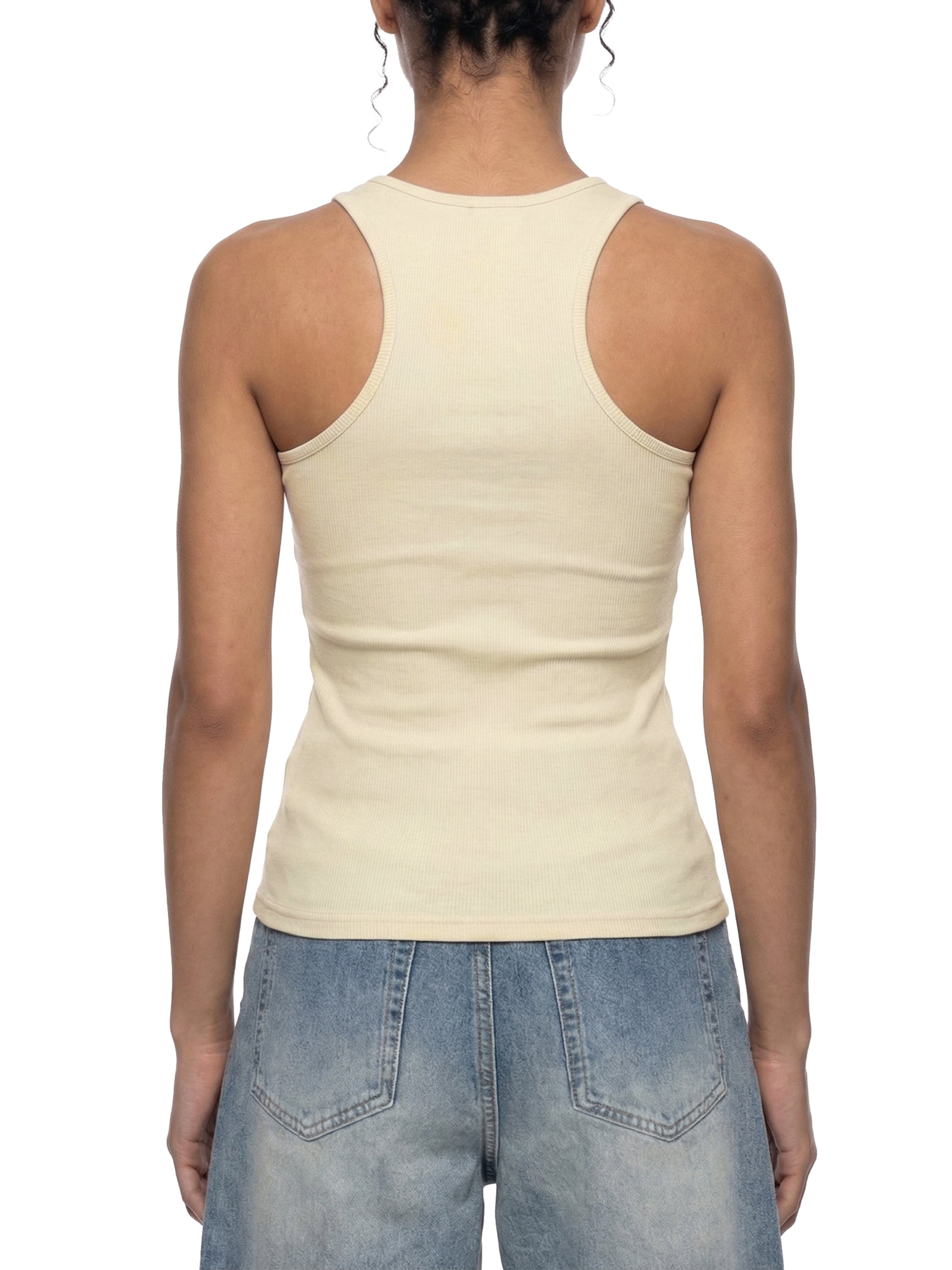 Women’s Slim Fit Ribbed Racerback Tank Top