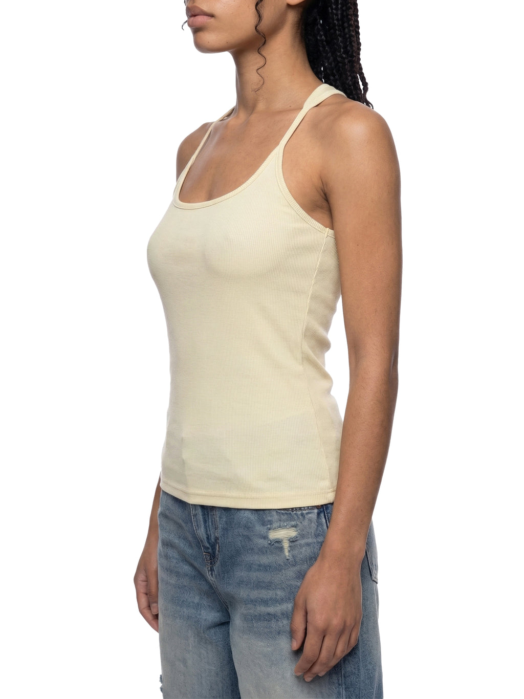 Women’s Slim Fit Ribbed Racerback Tank Top
