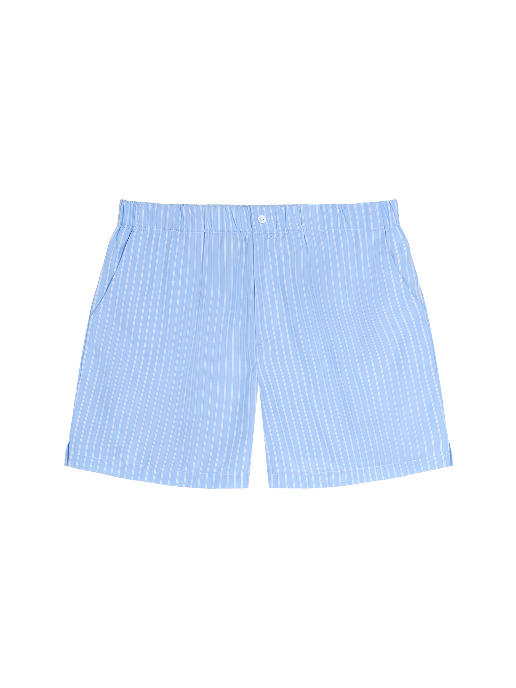 Men’s Striped Elastic Waist Shorts