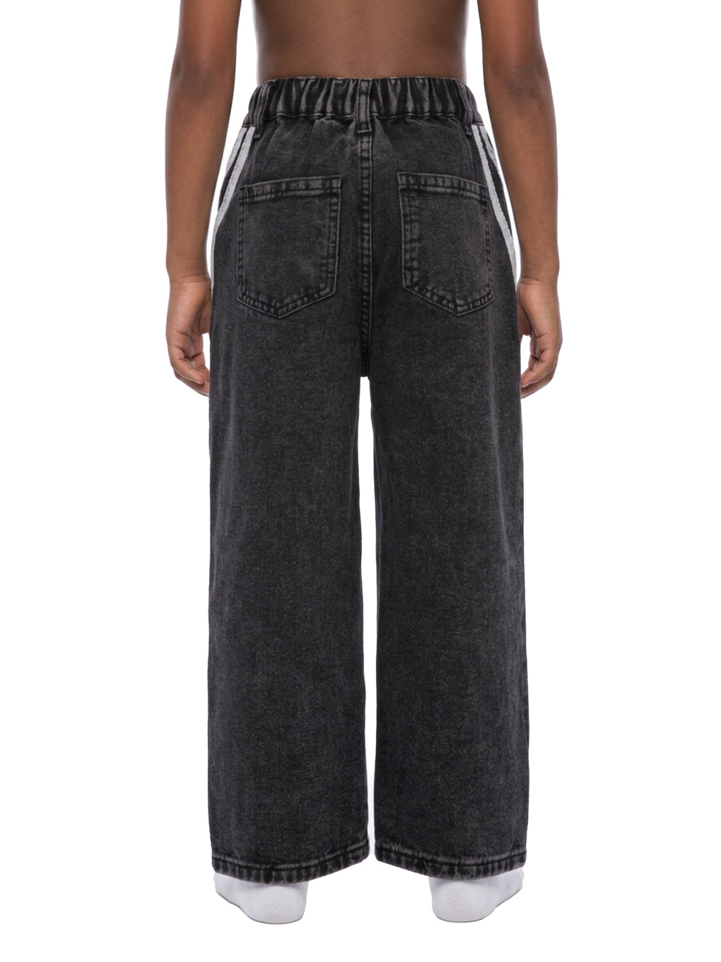 Kids’ Vintage-Wash Side-Stripe Jeans