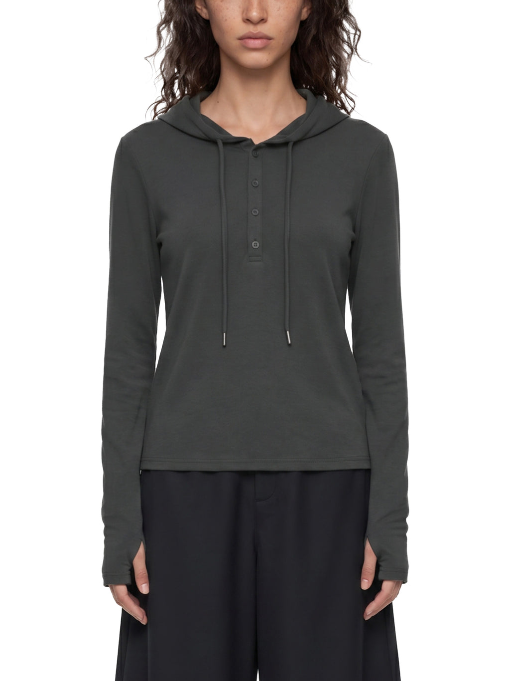 Women’s Slim Half-Button T-Shirt