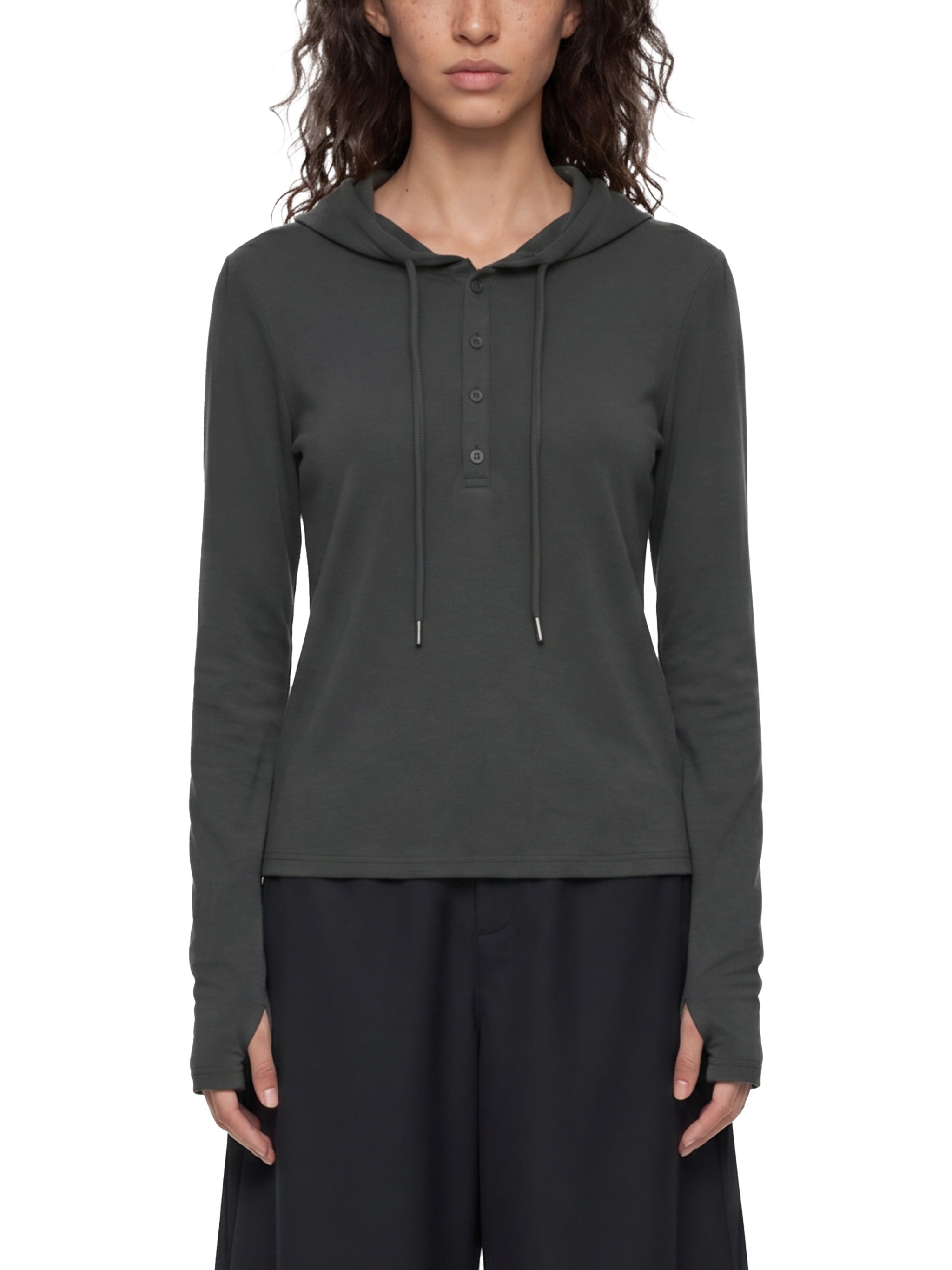 Women’s Slim Half-Button T-Shirt