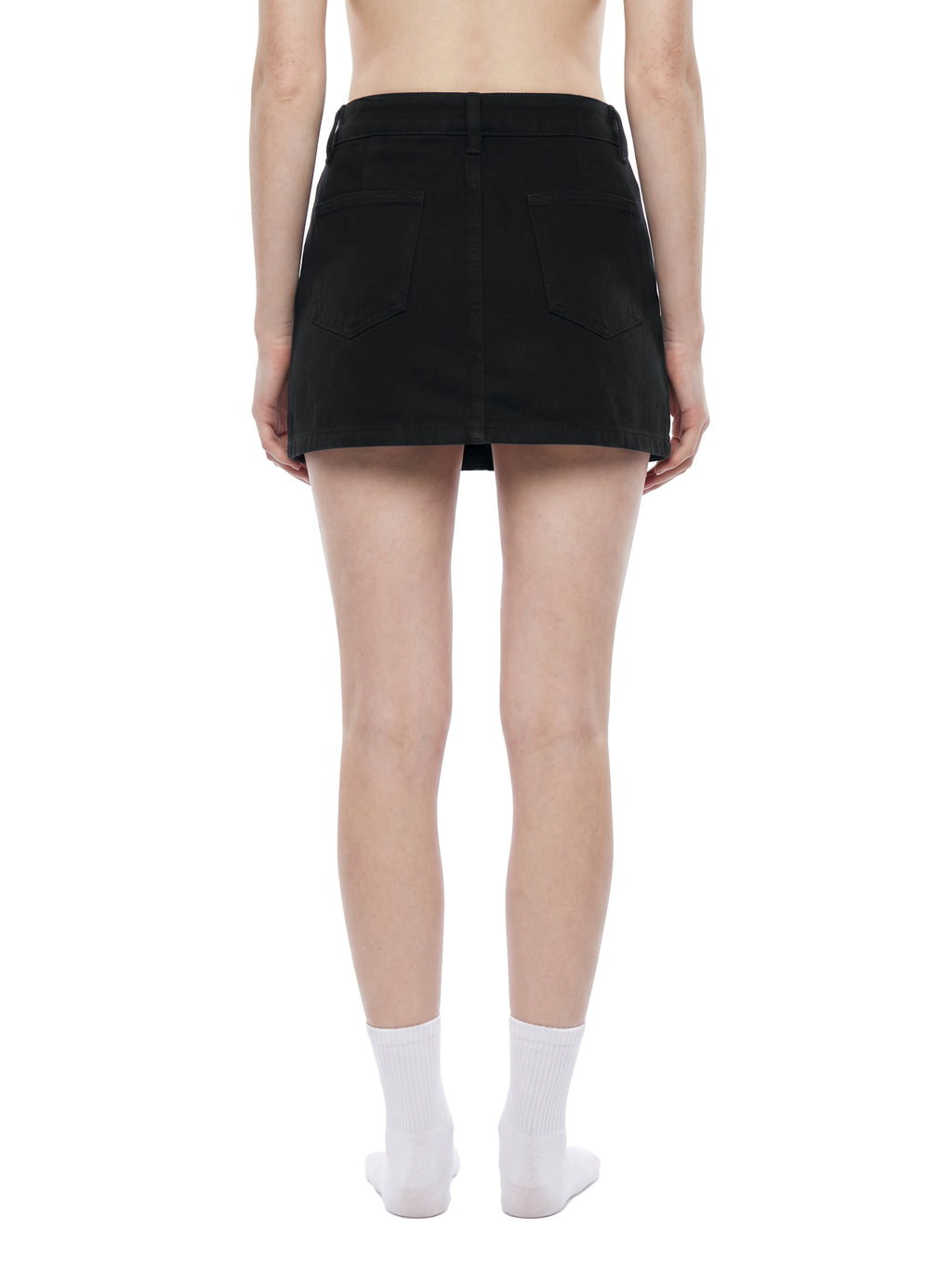 Women's Studded Denim Mini Skirt