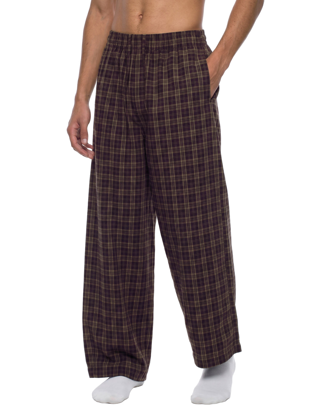 Unisex Plaid Wide-Leg Pants