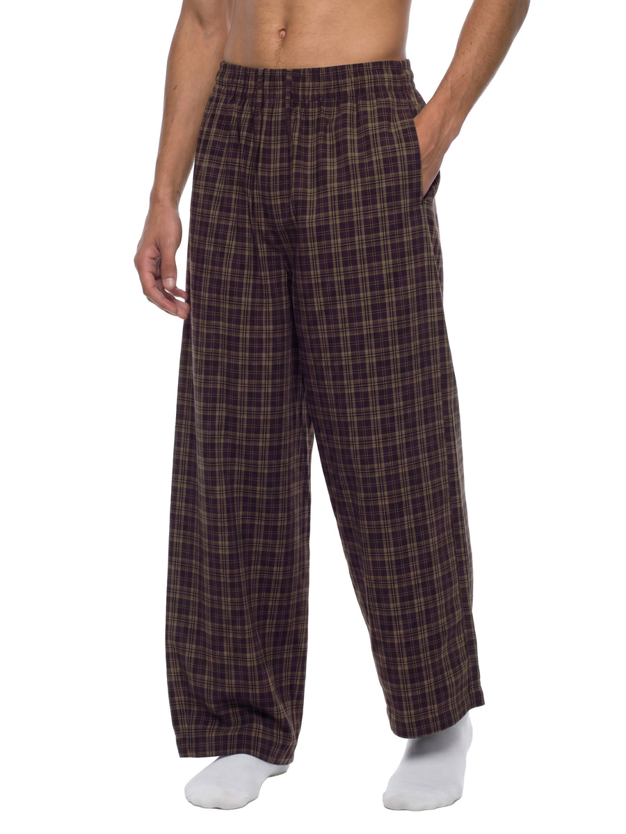 Unisex Plaid Wide-Leg Pants