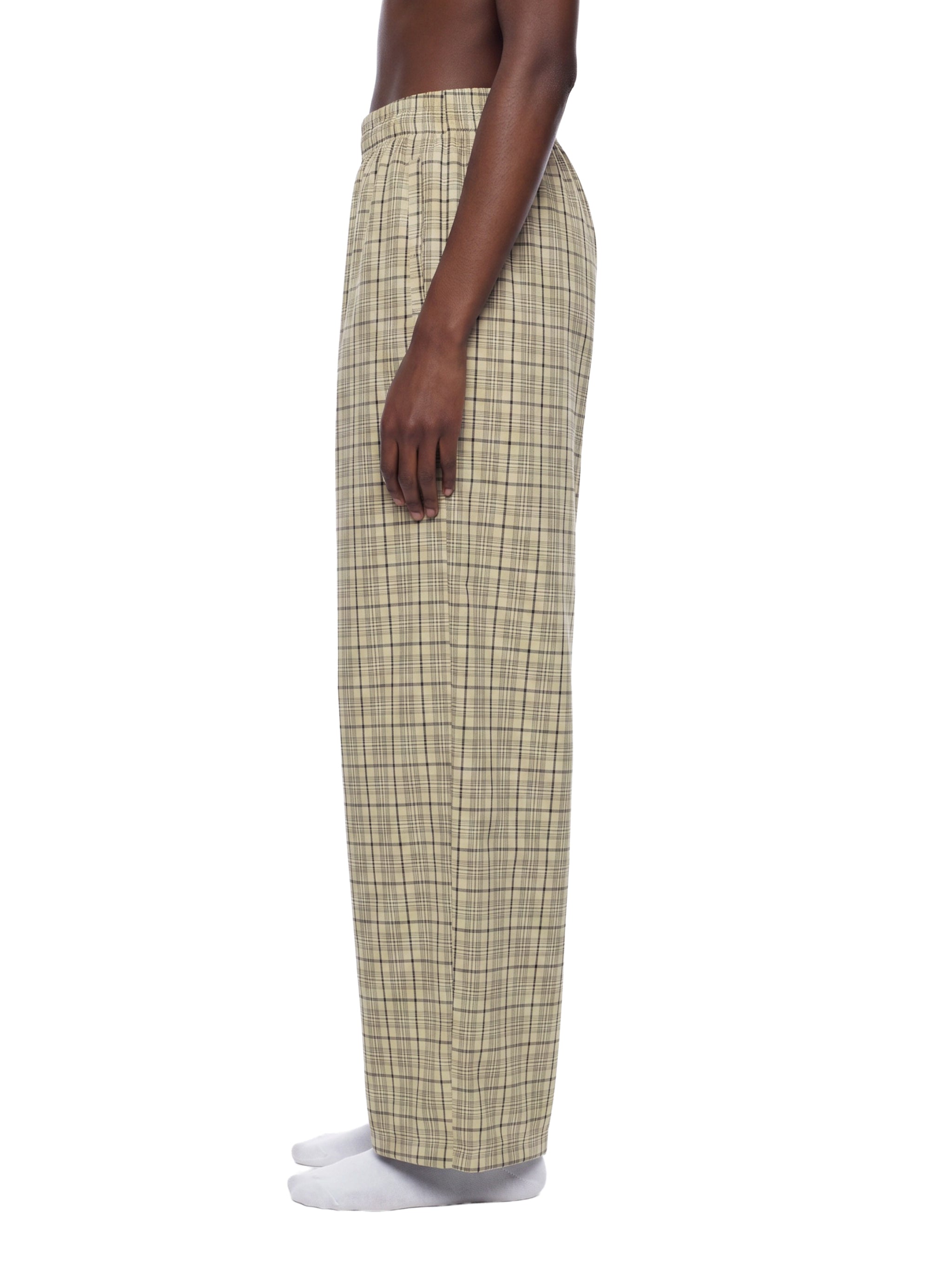 Unisex Plaid Wide-Leg Pants